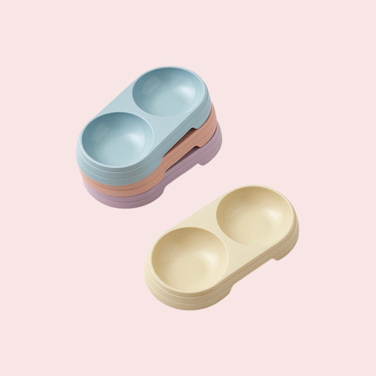 Double Cat Bowl (Random color)